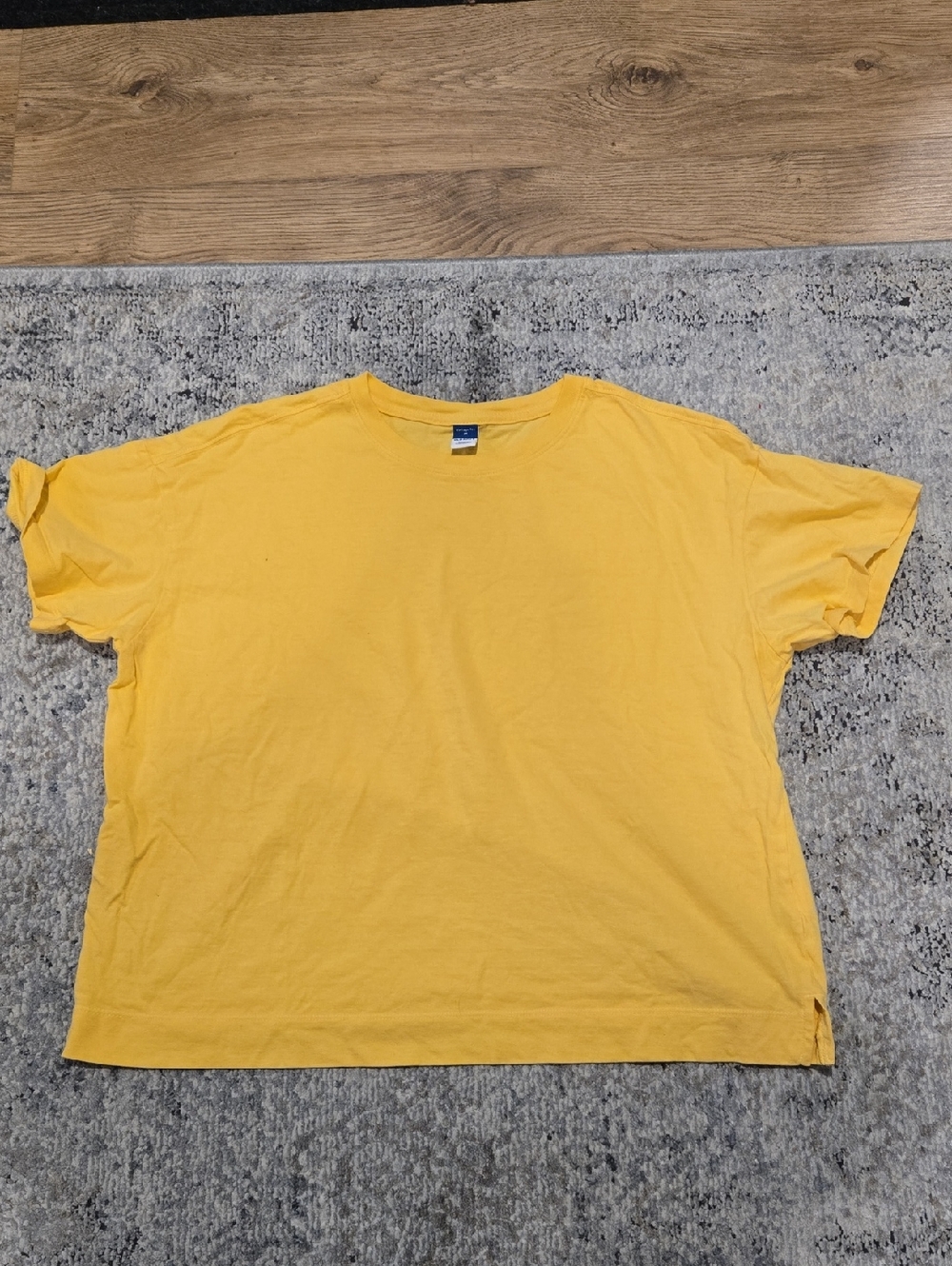 Solid Yellow Crewneck T-Shirt